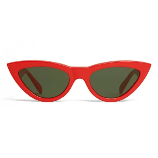 C\u00e9line Eyewear Céline - Cat Eye Sunglasses in Acetate - Red - Sunglasses - Céline Eyewear - Avvenice