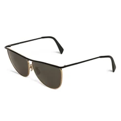 C\u00e9line Eyewear Céline - Cat Eye Sunglasses in Metal 08 X Andy  - Black Gold Smoke - Sunglasses - Céline Eyewear - Avvenice