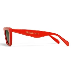 C\u00e9line Eyewear Céline - Cat Eye Sunglasses in Acetate - Red - Sunglasses - Céline Eyewear - Avvenice