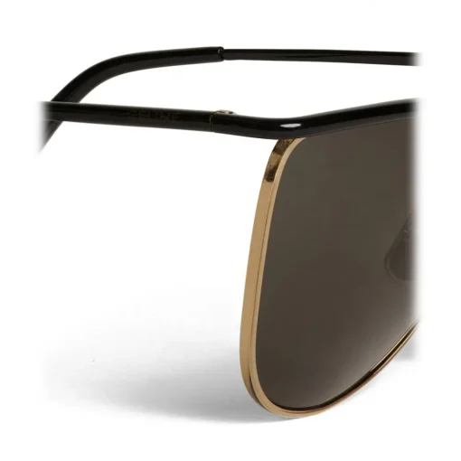 C\u00e9line Eyewear Céline - Cat Eye Sunglasses in Metal 08 X Andy  - Black Gold Smoke - Sunglasses - Céline Eyewear - Avvenice