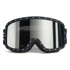 C\u00e9line Eyewear Céline - Celine Ski Mask in Plastic with Metal Studs & Mirror Lenses - Black - Sunglasses - Céline Eyewear - Avvenice