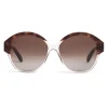 C\u00e9line Eyewear Céline - Maillon Triomphe 01 Sunglasses in Acetate - Havana Transparent Grey - Sunglasses - Céline Eyewear - Avvenice