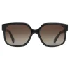 C\u00e9line Eyewear Céline - Maillon Triomphe 02 Sunglasses in Acetate - Black - Sunglasses - Céline Eyewear - Avvenice