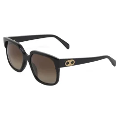 C\u00e9line Eyewear Céline - Maillon Triomphe 02 Sunglasses in Acetate - Black - Sunglasses - Céline Eyewear - Avvenice