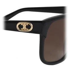 C\u00e9line Eyewear Céline - Maillon Triomphe 02 Sunglasses in Acetate - Black - Sunglasses - Céline Eyewear - Avvenice