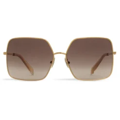 C\u00e9line Eyewear Céline - Metal Frame 09 Sunglasses in Metal - Gold Gradient Grey - Sunglasses - Céline Eyewear - Avvenice