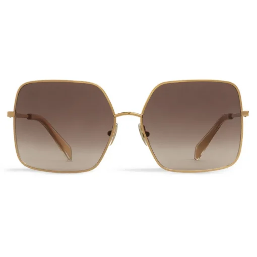 C\u00e9line Eyewear Céline - Metal Frame 09 Sunglasses in Metal - Gold Gradient Grey - Sunglasses - Céline Eyewear - Avvenice