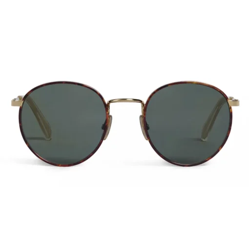 C\u00e9line Eyewear Céline - Metal Frame 06 Sunglasses in Metal - Havana Green - Sunglasses - Céline Eyewear - Avvenice