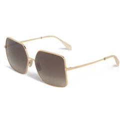 C\u00e9line Eyewear Céline - Metal Frame 09 Sunglasses in Metal - Gold Gradient Grey - Sunglasses - Céline Eyewear - Avvenice