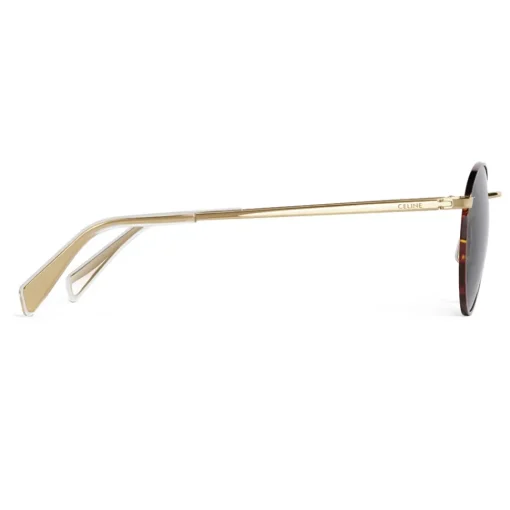 C\u00e9line Eyewear Céline - Metal Frame 06 Sunglasses in Metal - Havana Green - Sunglasses - Céline Eyewear - Avvenice