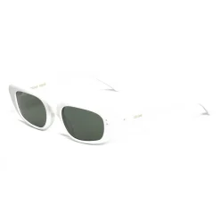 C\u00e9line Eyewear Céline - Oval Cay-Eye Sunglasses in Acetate - White - Sunglasses - Céline Eyewear - Avvenice