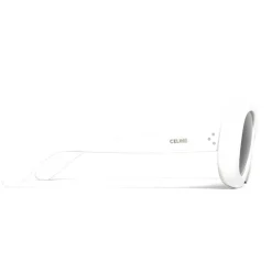 C\u00e9line Eyewear Céline - Oversized Oval Sunglasses in Acetate - White - Sunglasses - Céline Eyewear - Avvenice