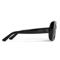 C\u00e9line Eyewear Céline - Oversized Oval Sunglasses in Acetate - Black - Sunglasses - Céline Eyewear - Avvenice