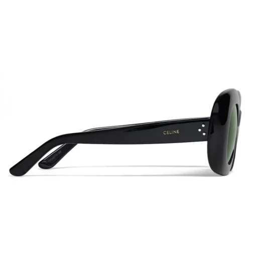 C\u00e9line Eyewear Céline - Oversized Oval Sunglasses in Acetate - Black - Sunglasses - Céline Eyewear - Avvenice