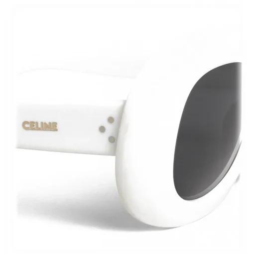 C\u00e9line Eyewear Céline - Oversized Oval Sunglasses in Acetate - White - Sunglasses - Céline Eyewear - Avvenice