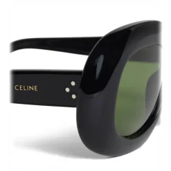 C\u00e9line Eyewear Céline - Oversized Oval Sunglasses in Acetate - Black - Sunglasses - Céline Eyewear - Avvenice