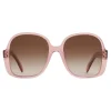 C\u00e9line Eyewear Céline - Oversized S158 Sunglasses in Acetate - Transparent Rose - Sunglasses - Céline Eyewear - Avvenice