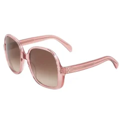 C\u00e9line Eyewear Céline - Oversized S158 Sunglasses in Acetate - Transparent Rose - Sunglasses - Céline Eyewear - Avvenice