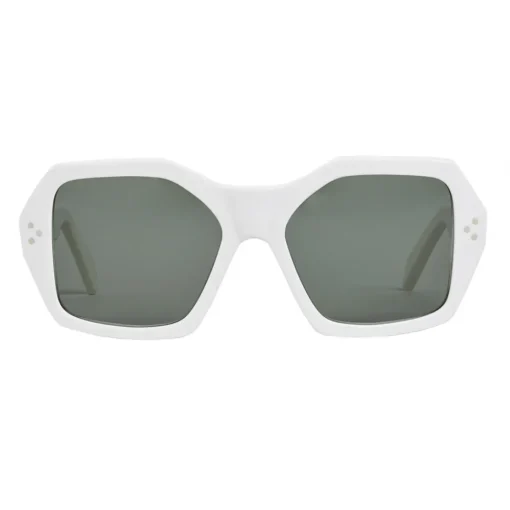 C\u00e9line Eyewear Céline - Oversized Sunglasses in Acetate - White - Sunglasses - Céline Eyewear - Avvenice
