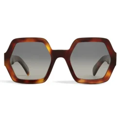 C\u00e9line Eyewear Céline - Oversized Sunglasses in Acetate with Polarized Lenses - Blonde Havana - Sunglasses - Céline Eyewear - Avvenice