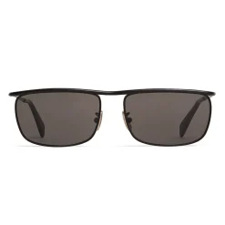 C\u00e9line Eyewear Céline - Rectangular Sunglasses in Metal 07 Robbie - Black Smoke - Sunglasses - Céline Eyewear - Avvenice