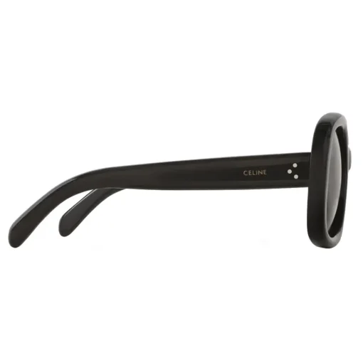 C\u00e9line Eyewear Céline - Round S163 Sunglasses in Acetate - Black - Sunglasses - Céline Eyewear - Avvenice
