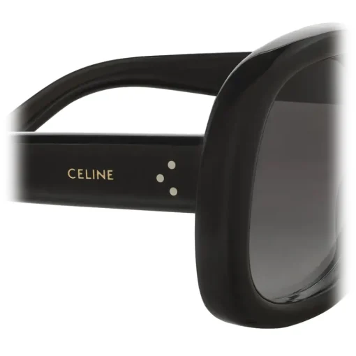 C\u00e9line Eyewear Céline - Round S163 Sunglasses in Acetate - Black - Sunglasses - Céline Eyewear - Avvenice