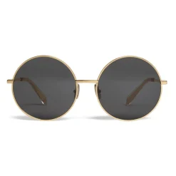 C\u00e9line Eyewear Céline - Round Sunglasses in Metal - Gold - Sunglasses - Céline Eyewear - Avvenice