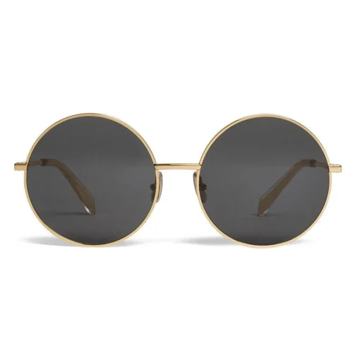 C\u00e9line Eyewear Céline - Round Sunglasses in Metal - Gold - Sunglasses - Céline Eyewear - Avvenice