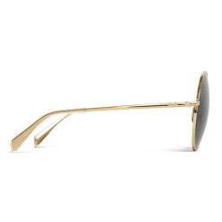 C\u00e9line Eyewear Céline - Round Sunglasses in Metal - Gold - Sunglasses - Céline Eyewear - Avvenice