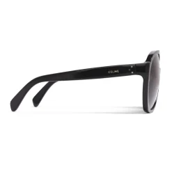 C\u00e9line Eyewear Céline - Round Sunglasses in Acetate - Black - Sunglasses - Céline Eyewear - Avvenice