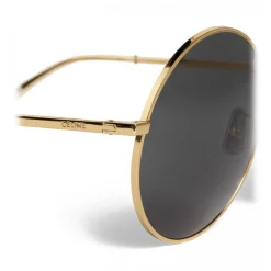 C\u00e9line Eyewear Céline - Round Sunglasses in Metal - Gold - Sunglasses - Céline Eyewear - Avvenice