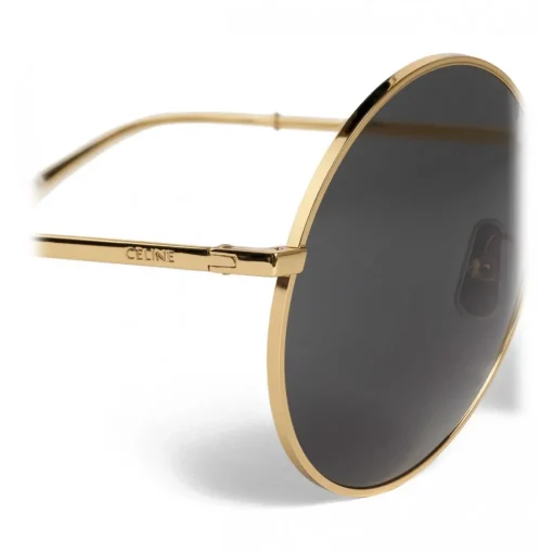 C\u00e9line Eyewear Céline - Round Sunglasses in Metal - Gold - Sunglasses - Céline Eyewear - Avvenice