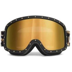C\u00e9line Eyewear Céline - Ski Mask in Plastic with Metal Studs & Mirror Lenses - Leopard - Sunglasses - Céline Eyewear - Avvenice