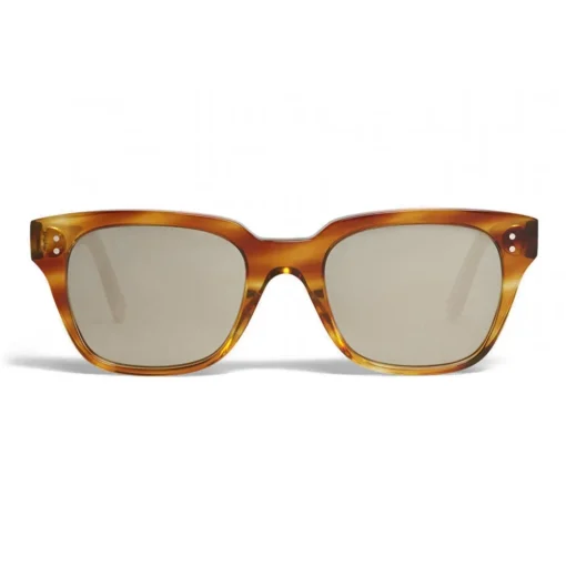 C\u00e9line Eyewear Céline - Square Sunglasses 04 in Acetate - Striped Havana - Sunglasses - Céline Eyewear - Avvenice