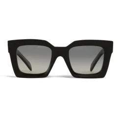 C\u00e9line Eyewear Céline - Square Sunglasses in Acetate with Polarized Lenses - Black - Sunglasses - Céline Eyewear - Avvenice