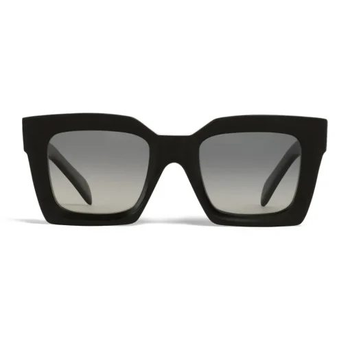 C\u00e9line Eyewear Céline - Square Sunglasses in Acetate with Polarized Lenses - Black - Sunglasses - Céline Eyewear - Avvenice