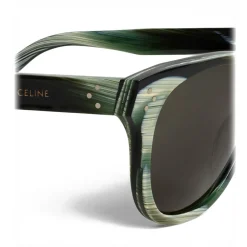 C\u00e9line Eyewear Céline - Square Sunglasses 12 in Acetate - Green Horn - Sunglasses - Céline Eyewear - Avvenice