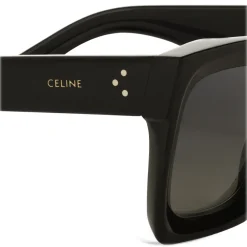 C\u00e9line Eyewear Céline - Square Sunglasses in Acetate with Polarized Lenses - Black - Sunglasses - Céline Eyewear - Avvenice