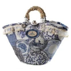 Coffarte - Baby Royal Copenaghen Coffa - Sicilian Artisan Handbag - Sicilian Coffa - Luxury High Quality Handicraft Bag - Avvenice^ Bags
