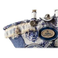 Coffarte - Baby Royal Copenaghen Coffa - Sicilian Artisan Handbag - Sicilian Coffa - Luxury High Quality Handicraft Bag - Avvenice^ Bags