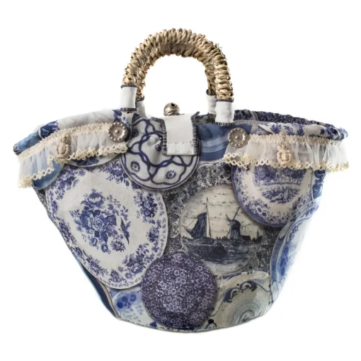 Coffarte - Baby Royal Copenaghen Coffa - Sicilian Artisan Handbag - Sicilian Coffa - Luxury High Quality Handicraft Bag - Avvenice^ Bags