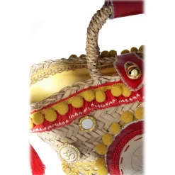 Coffarte - Medium Aisha Coffa - Sicilian Artisan Handbag - Sicilian Coffa - Luxury High Quality Handicraft Bag - Avvenice^ Bags