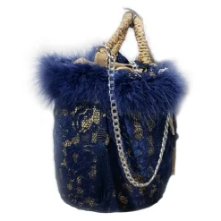 Coffarte - Medium Aisha Coffa in Winter Gray Lace - Sicilian Artisan Handbag - Sicilian Coffa - Luxury High Quality Handicraft - Avvenice^ Bags