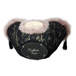 Coffarte - Medium Black Lace Coffa - Sicilian Artisan Handbag - Sicilian Coffa - Luxury High Quality Handicraft - Avvenice^ Bags
