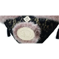 Coffarte - Medium Black Lace Coffa - Sicilian Artisan Handbag - Sicilian Coffa - Luxury High Quality Handicraft - Avvenice^ Bags