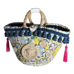 Coffarte - Medium Lemon Coffa - Sicilian Artisan Handbag - Sicilian Coffa - Luxury High Quality Handicraft Bag - Avvenice^ Bags