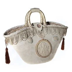 Coffarte - Medium Maria Regina Coffa - Sicilian Artisan Handbag - Sicilian Coffa - Luxury High Quality Handicraft Bag - Avvenice^ Bags