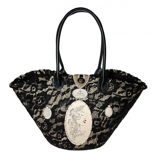 Coffarte - Medium Modern Woman Black Coffa - Sicilian Artisan Handbag - Sicilian Coffa - Luxury High Quality Handicraft Bag - Avvenice^ Bags