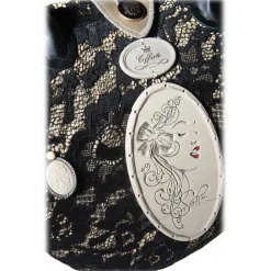 Coffarte - Medium Modern Woman Black Coffa - Sicilian Artisan Handbag - Sicilian Coffa - Luxury High Quality Handicraft Bag - Avvenice^ Bags
